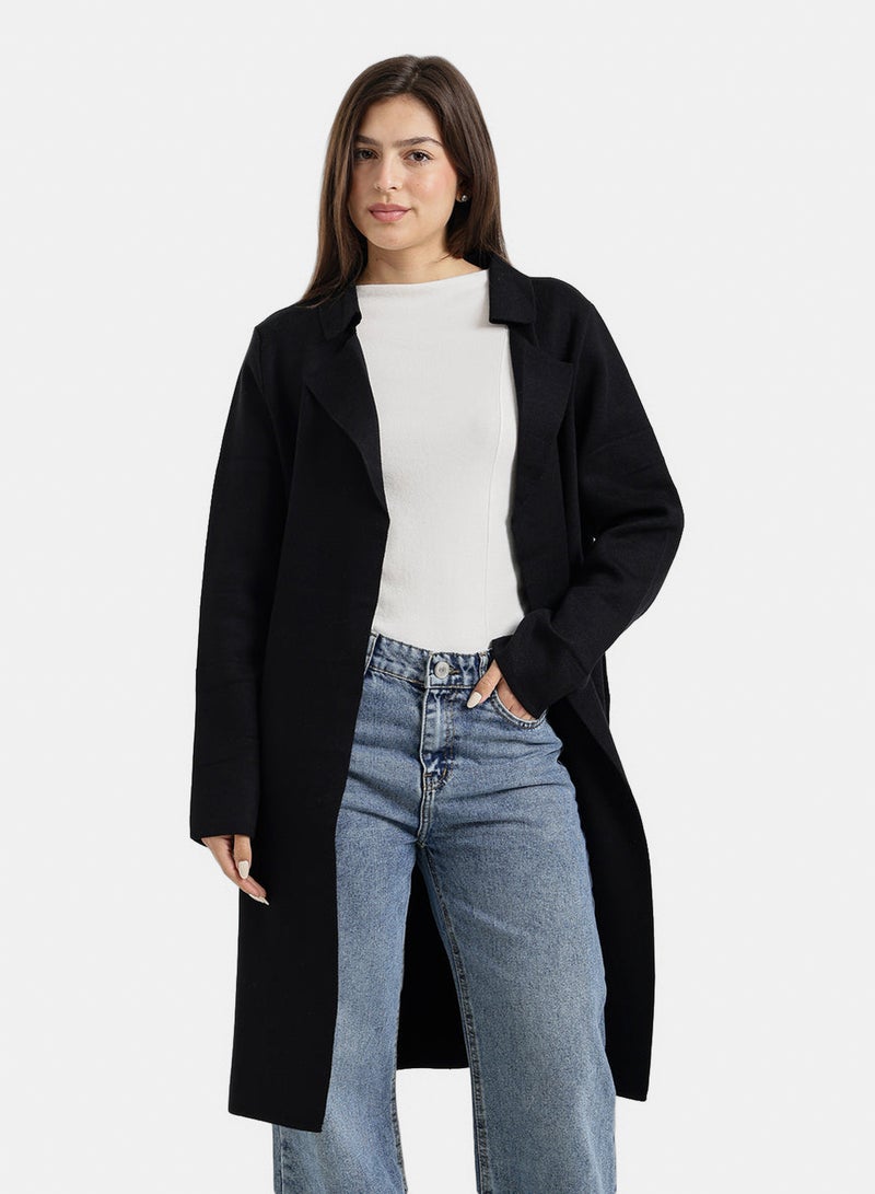 Carina Knee-Length Belted Coat - Image 1